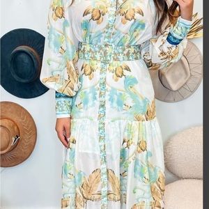 Never worn, beautiful print , like zimmerman!